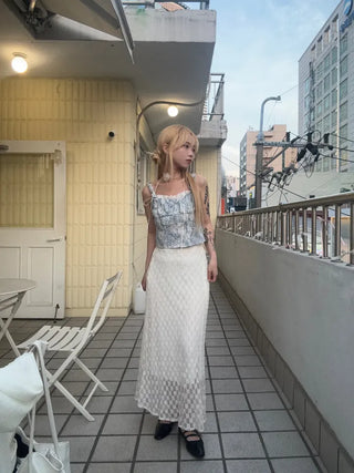 Pello Ribbon Frill Sleeveless Blouse