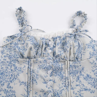 Pello Ribbon Frill Sleeveless Blouse