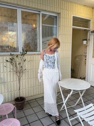 Pello Ribbon Frill Sleeveless Blouse
