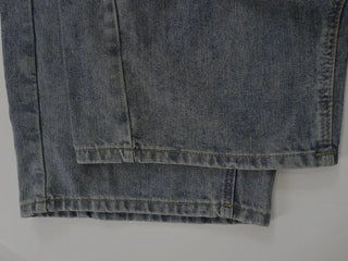 Mokin Side Pintuck Washed Wide Denim Long Pants