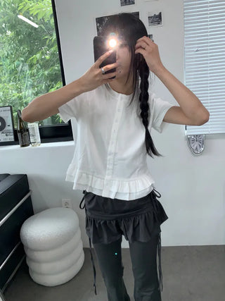 Crochet Bootcut Skirt Leggings Pants