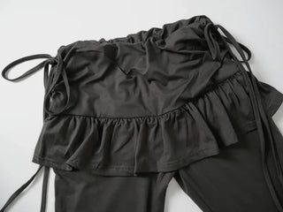 Crochet Bootcut Skirt Leggings Pants