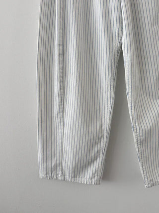 Moti Loose Wide Striped Cotton Pants