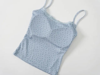 Miren Flowy Flower Lace Ribbon Strap Sleeveless