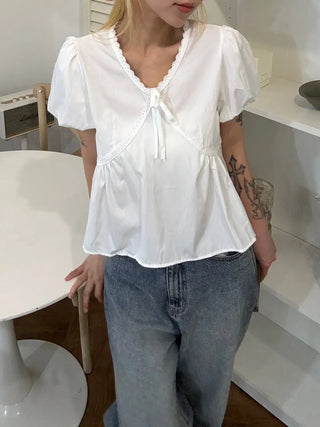 Koru Innocent Lace Balloon Blouse