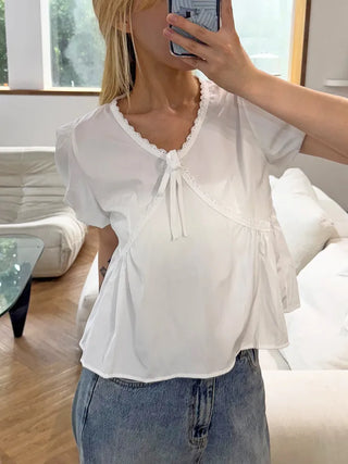Koru Innocent Lace Balloon Blouse