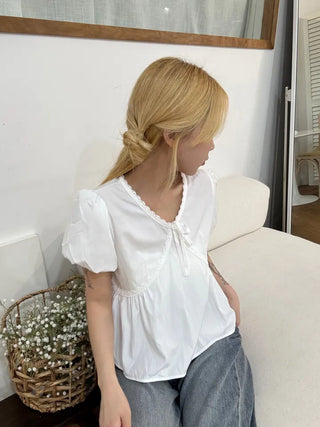 Koru Innocent Lace Balloon Blouse