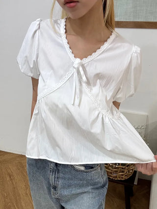 Koru Innocent Lace Balloon Blouse