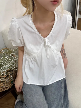 Koru Innocent Lace Balloon Blouse