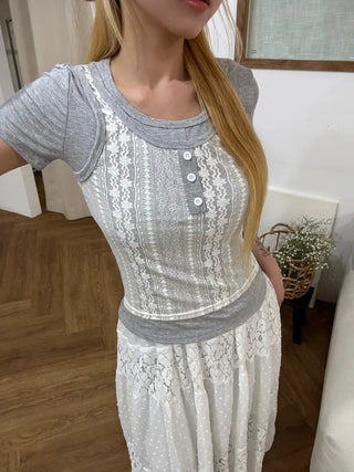 Lucen Lace Layered T-shirt
