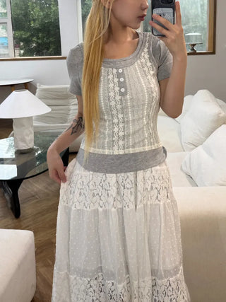 Lucen Lace Layered T-shirt