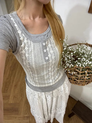 Lucen Lace Layered T-shirt