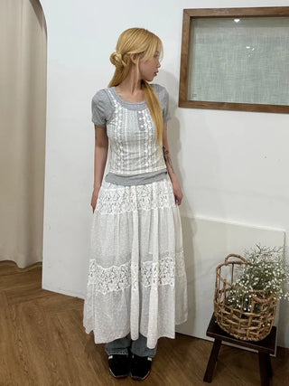 Lucen Lace Layered T-shirt