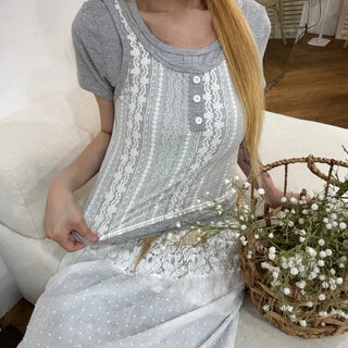 Lucen Lace Layered T-shirt