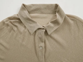 Lumi Moist See-through Loose Collar Cardigan