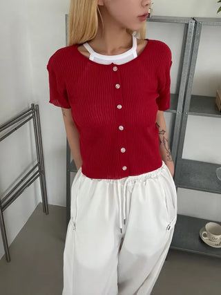 Moody Chewy Basic Ribbed Halter Sleeveless