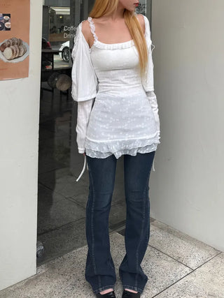 Benoît Frill Sleeveless Mini Dress