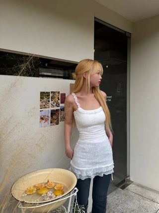 Benoît Frill Sleeveless Mini Dress