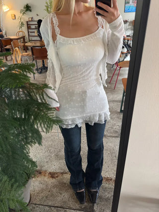 Benoît Frill Sleeveless Mini Dress