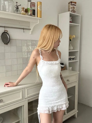 Benoît Frill Sleeveless Mini Dress