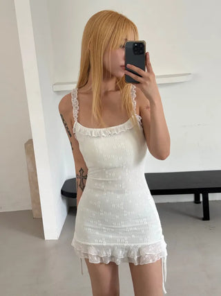 Benoît Frill Sleeveless Mini Dress