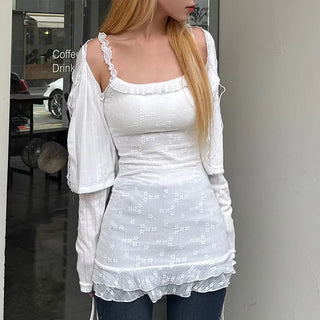 Benoît Frill Sleeveless Mini Dress