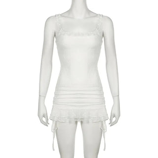 Benoît Frill Sleeveless Mini Dress