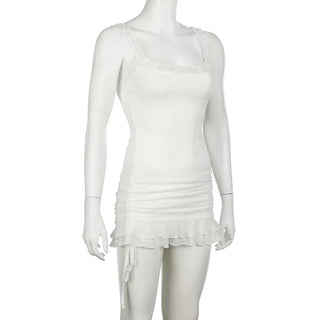 Benoît Frill Sleeveless Mini Dress
