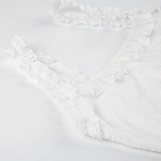 Benoît Frill Sleeveless Mini Dress