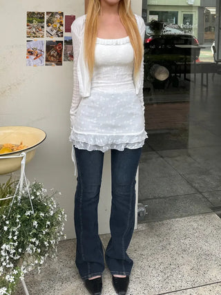 Benoît Frill Sleeveless Mini Dress
