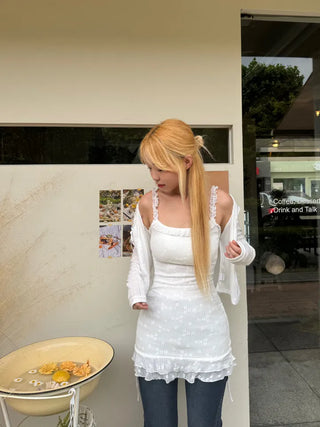 Benoît Frill Sleeveless Mini Dress