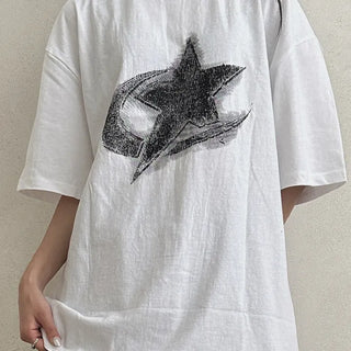 Dina Printed Oversized Short Sleeve T-shirt