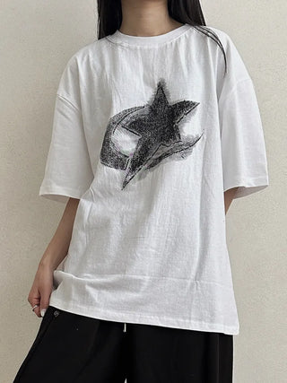 Dina Printed Oversized Short Sleeve T-shirt
