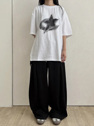 Dina Printed Oversized Short Sleeve T-shirt