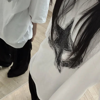 Dina Printed Oversized Short Sleeve T-shirt