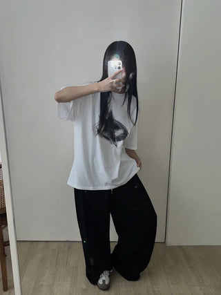 Dina Printed Oversized Short Sleeve T-shirt