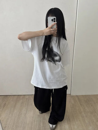 Dina Printed Oversized Short Sleeve T-shirt