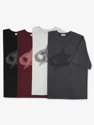 Dina Printed Oversized Short Sleeve T-shirt