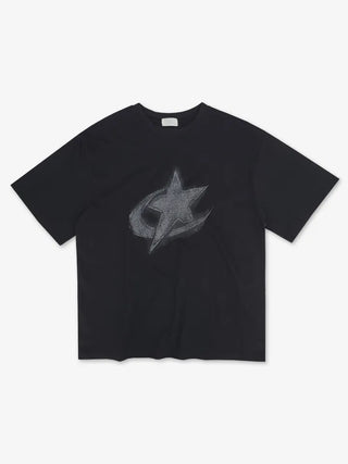 Dina Printed Oversized Short Sleeve T-shirt
