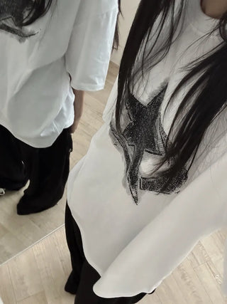 Dina Printed Oversized Short Sleeve T-shirt