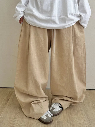 Wiz Retro Hip Linen Long Pants