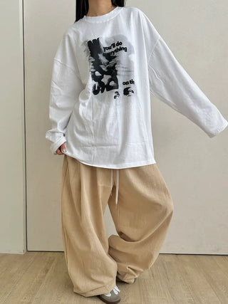 Wiz Retro Hip Linen Long Pants