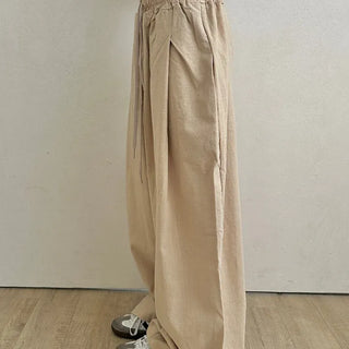 Wiz Retro Hip Linen Long Pants