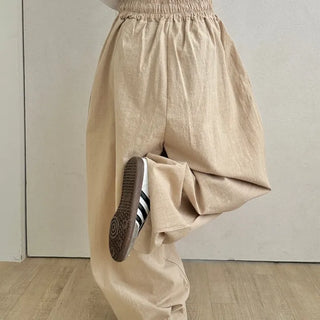 Wiz Retro Hip Linen Long Pants
