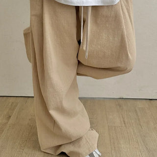 Wiz Retro Hip Linen Long Pants
