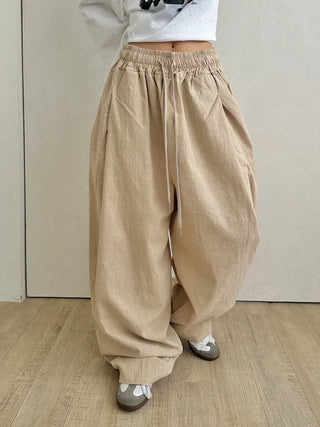 Wiz Retro Hip Linen Long Pants