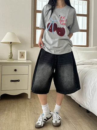 Tika Casual Denim Pocket Bermuda Shorts