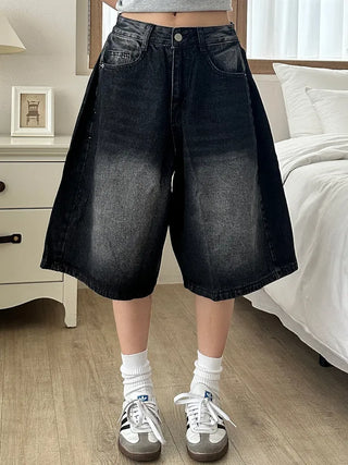 Tika Casual Denim Pocket Bermuda Shorts