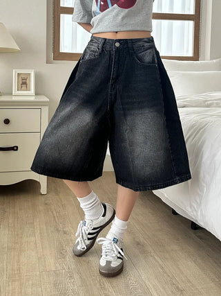 Tika Casual Denim Pocket Bermuda Shorts