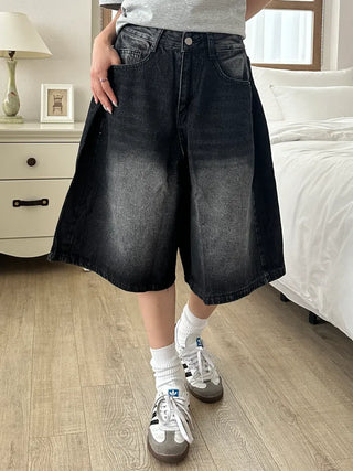 Tika Casual Denim Pocket Bermuda Shorts